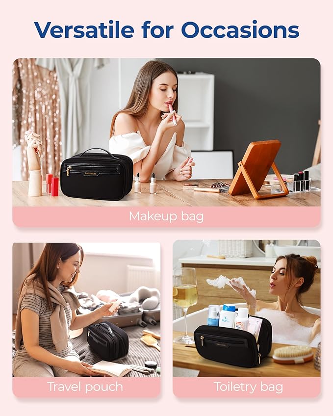 Bagsmart travel makeup bag large