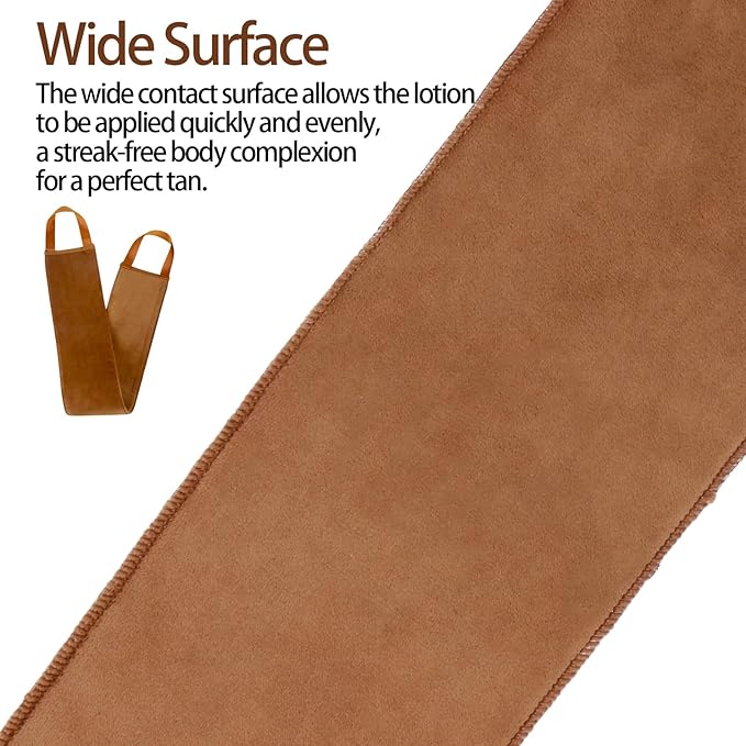 UNIMEIX 4 Pack Self Tanning Mitt Applicator Kit Set Self Tan Back Applicator with Self Tanning Glove for Self Tan Mitt Mini Self Tan Glove and Sunscreen Brush (Brown)