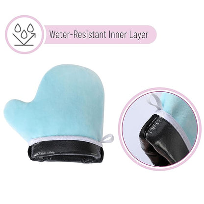 Slick- Self Tanning Mitt, Blue, Self Tanner Mitt, Self Tan Mitt, Tanning Glove, Tanning Mitts Self Tanner, Self Tanning Glove, Tanning Gloves for Self Tan Lotion, Self Tanner Glove Mitt