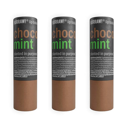 Hurraw! Chocolate & Mint Lip Balm,