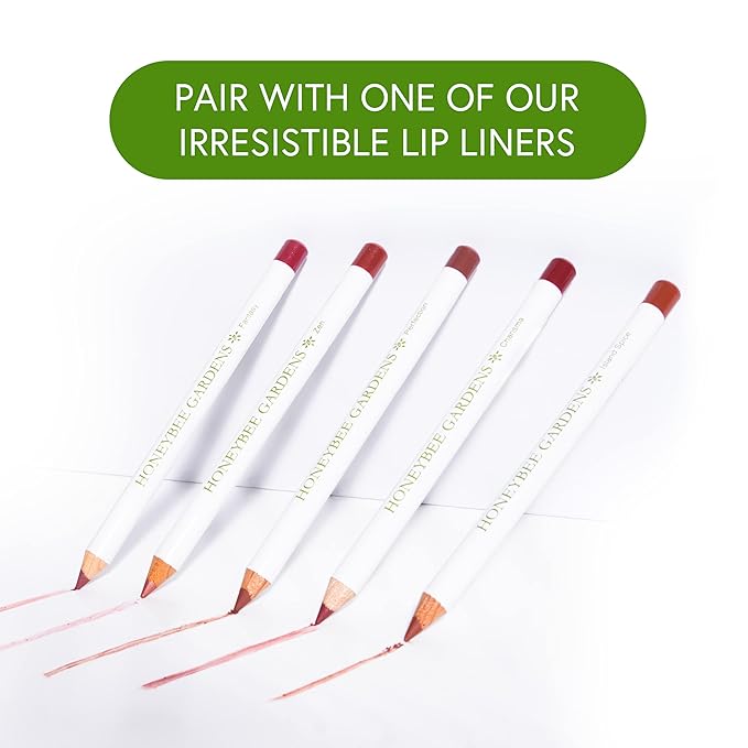 Honeybee Gardens Truly Natural Long Lasting Lipstick, Paradise, Light Pink with Peach Undertones, Naturally Hydrating & Nourishing, Vegan, Gluten-Free & Cruelty-Free, 0.13 oz / 3.8 g