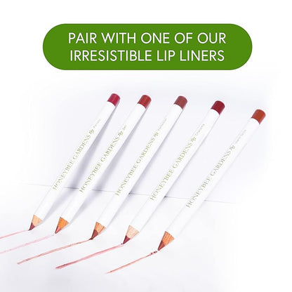 Honeybee Gardens Truly Natural Long Lasting Lipstick, Paradise, Light Pink with Peach Undertones, Naturally Hydrating & Nourishing, Vegan, Gluten-Free & Cruelty-Free, 0.13 oz / 3.8 g