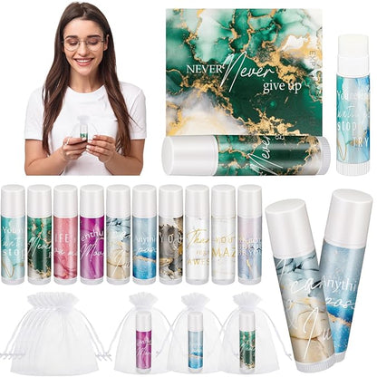 50 Sets Inspirational Lip Balm Gifts