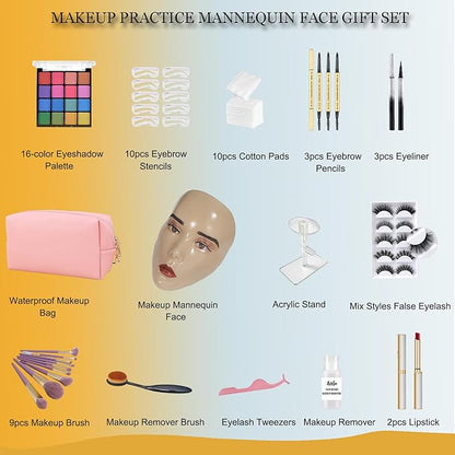 Makeup Practice Face Board, 5D Makeup