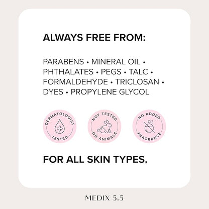 MEDIX Fragrance Free Retinol Body Lotion Crepey Skin Care Treatment | Firming Body & Face Moisturizer | Anti Aging Retinol Cream For Face Targets Look Of Crepe Skin & Wrinkles, 15 Fl Oz