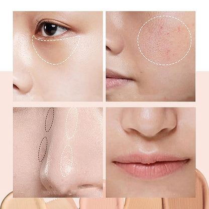 Mallofusa Single Color Face Makeup Concealer Foundation Palette 0.49oz