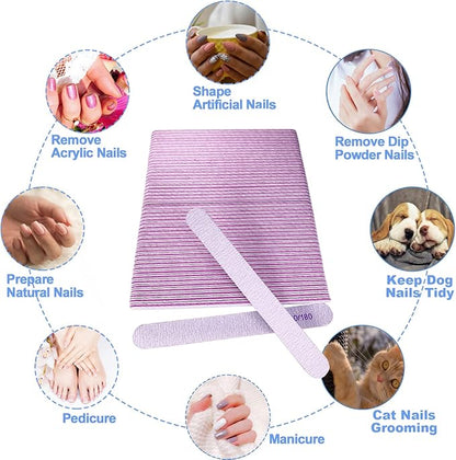 50 pcs nail file, emery