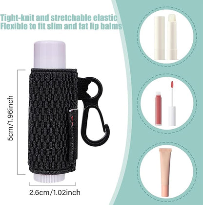 Lip Balm Holder Keychain Compact Clip