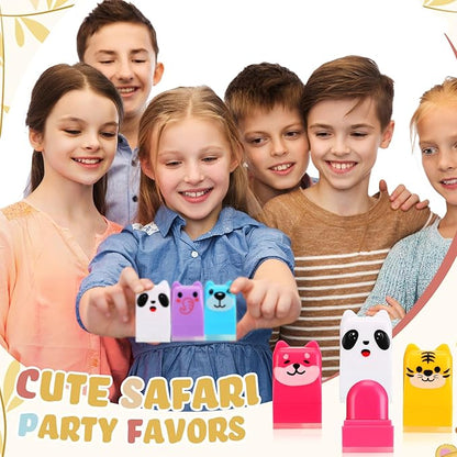 12 Pcs Farm Animals Birthday Lip