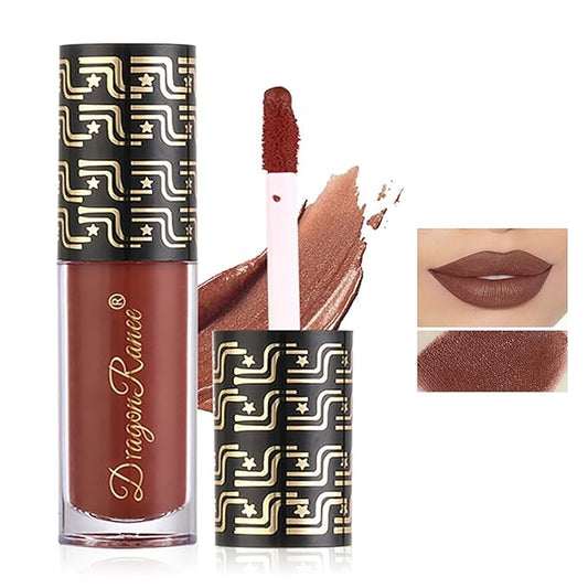 Halloween Dark Matte Liquid Lipstick for Women, Long Lasting Waterproof Lip Gloss, Face Body Painting, Vivid Vampire Lip Stain for Masquerade, Party Goth Makeup, Cosplay (#07 Chocolate)