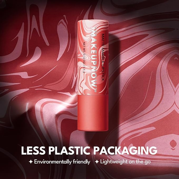 2PCS Marbled Matte Lip Stick Makeup Coverage,