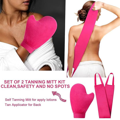 Self Tanner Mitt Applicator - Self Tanning Mitt Applicator, Back Tanning Mitts Self Tanner Applicator Tanning Glove Tanning Mitt and Back Applicator Self Tan Mitt Applicator Self Tan Glove