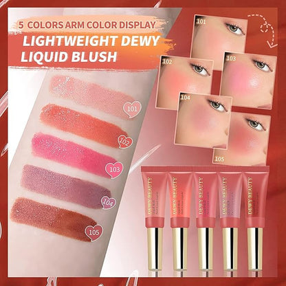 3 Color Liquid Blush,Soft Cream Lightweight Beauty Blush.(101#