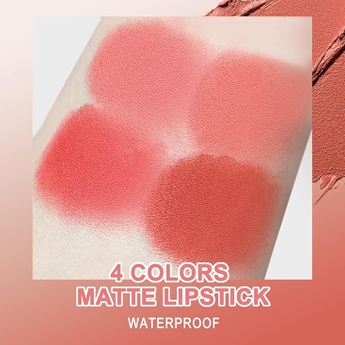 Boobeen Lipstick Crayon Lip Gloss Makeup Lasting Matte Gloss