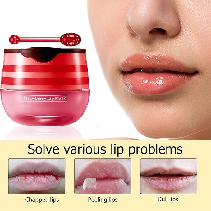 2 Pcs Lip Balm Honey Pot,