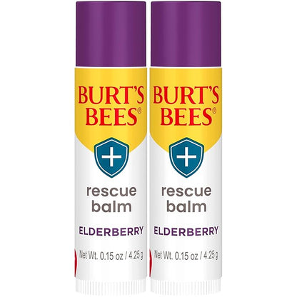 Burt's Bees Rescue Balm Elderberry Lip oz.