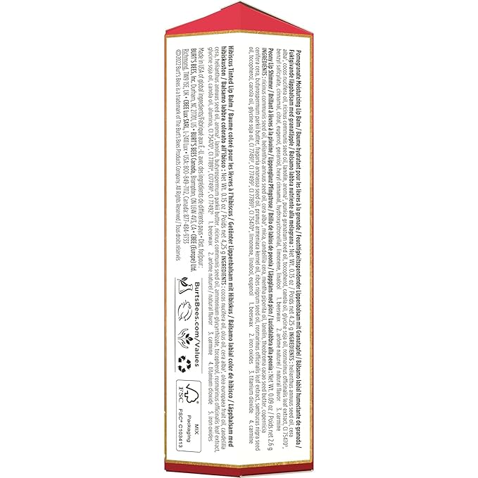 Burt's Bees Mistletoe Kiss Lip Care Pomegranate,