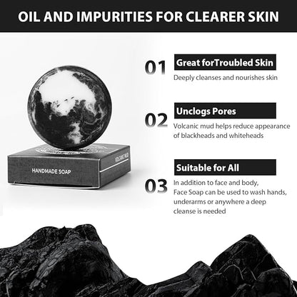 Ballboyz Face Soap, Natural Volcanic Mud
