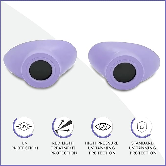 Super Sunnies Slim Flex UV Eye Protection, FDA Compliant Individual Tanning Goggles Eyeshields