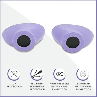 Super Sunnies Slim Flex UV Eye Protection, FDA Compliant Individual Tanning Goggles Eyeshields