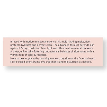 AVYA SPF 40 Sheer Tinted Moisturizer with Hyaluronic Acid & Green Chai – Advanced Ayurvedic Skincare Treatment for Balanced and Brighter Skin/Medium Skintones Shade #2 (0.34oz/10ml)