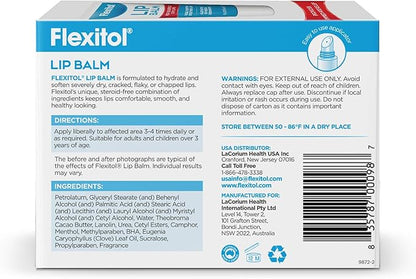 Flexitol Lip Balm, 0.35 Ounce Tube,