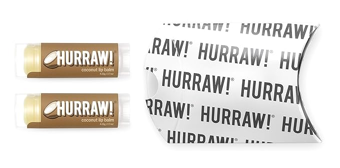 Hurraw! Coconut Lip Balm, 2 Pack: Palm