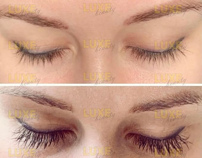 LUXE Beauty Lash Serum for Dark Long Sexy Lashes - Nourishing Sensitive Eye Formula for Darker Longer Lashes - all Natural Lash and Thicker Eyelashes - 0.23 ounce