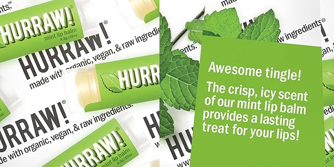 Hurraw! Mint Lip Balm: Organic, Certified