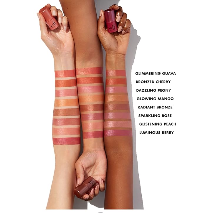 e.l.f. Monochromatic Multi Stick, Travel-Sized Luxuriously Creamy & Glimmering Guava