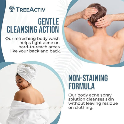 TreeActiv 90-Day Body Acne Treatment Kit, Exfoliating