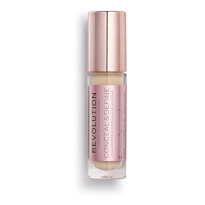 Revolution Beauty, Conceal & Define Concealer, Full Coverage 0.14 Oz