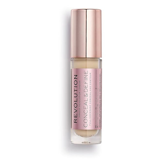 Revolution Beauty, Conceal & Define Concealer, Full Coverage 0.14 Oz