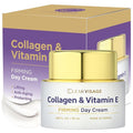 Collagen & Vitamin E Day Cream - Hydrating Anti-Aging, Improves Elasticity & Fine Lines - Dermatologist Tested, Cruelty-Free Korean Skin Care for All Skin Types - 1.69 fl. oz