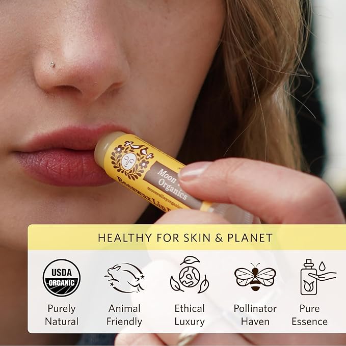 Moon Valley Organics Beeswax Lip Balm Vanilla,
