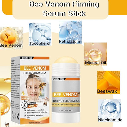 2PCS Bo-tox Bee Venom Firming Serum Stick,Retinol Firming Serum Stick, Hydrates Nourishes Skin Bee Venom Cream For Face and Body