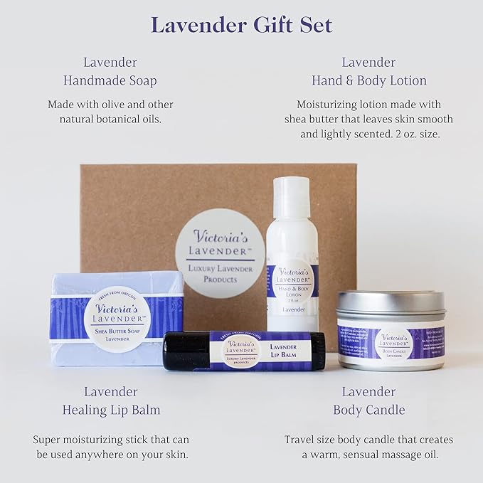 Victoria's Lavender Natural Body Products Gift
