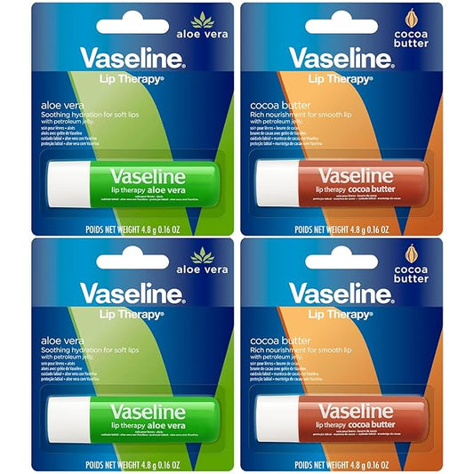 Vaseline Lip Therapy Variety 4-Pack – Oz