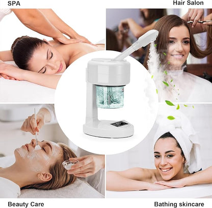 JOSTZHXIN Facial Steamer Nano Ionic Face Steamer with Extendable Arm,Portable Facial Steamer 360°Rotating Nozzle Esthetician Steamer for Personal Care at Home or Salon