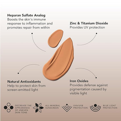 Senté Even Tone Mineral Sunscreen Tinted Broad-Spectrum Lotion - Medium-Dark SPF 36 - UVA/UVB Protection - 40-Min Water-Resistant - 50 ml