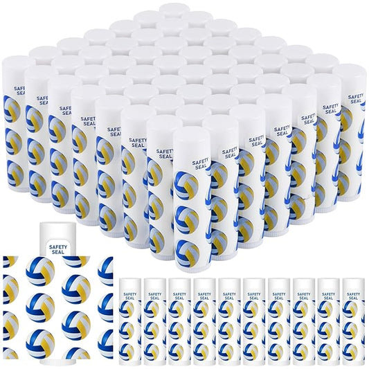 DMSKY 60 Pcs Volleyball Lip Balm Supplies