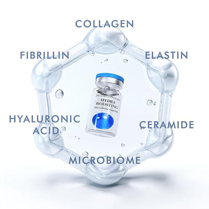MADECA DERMA Hydra Boosting Microbiome Ampoule – Deep Hydration with Hyaluronic Acid & Panthenol, Korean Skincare for Intense Moisture, Skin Barrier Repair & Plumping (0.23 fl oz x 5 Bottles)