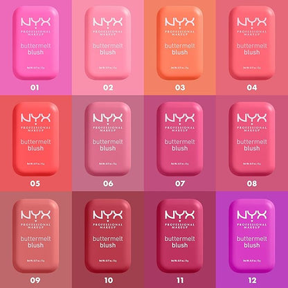 NYX PROFESSIONAL MAKEUP Buttermelt Powder Blush, Fade and Feeling Butta