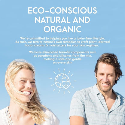 Natural Tone Organic Skincare Hydrating Sunless Tanner with Hyaluronic Acid, Aloe Vera-Based Self Tanning Lotion, Easy to Apply Self Tanner for Face and Body, 6 fl oz