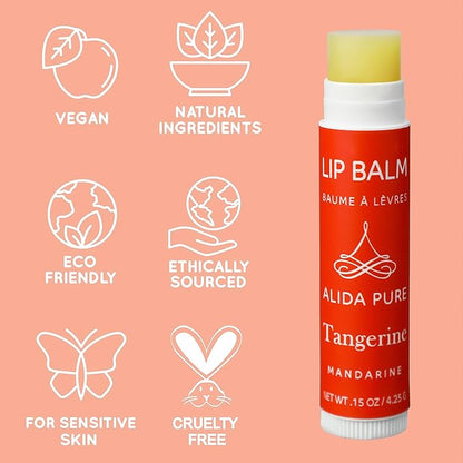 Tangerine Lip Balm, Vegan Lip Balm Lips,