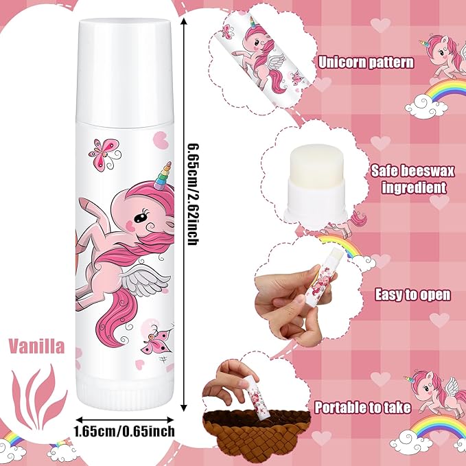 Loopeer 50 Pcs Lip Balm Gift Children