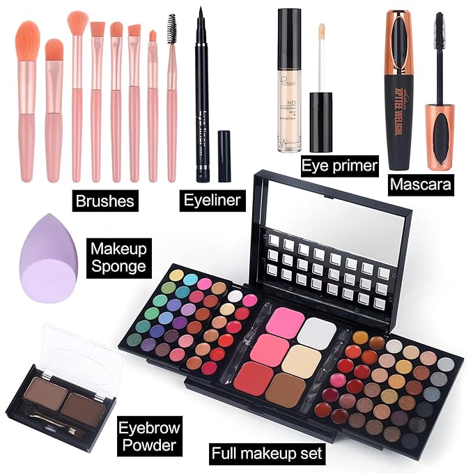 Full Makeup Kit with Applicator -