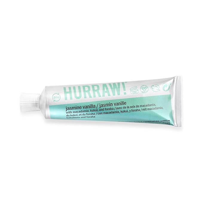 Hurraw! Balmtoo Squeezable Balm, Jasmine Vanilla: Organic.