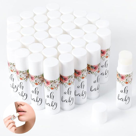 40 Pieces Lip Balm Bulk Baby (Flower)