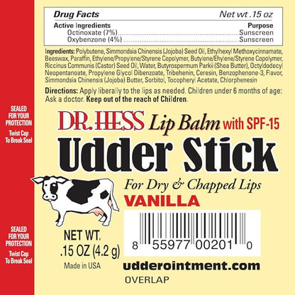 Original Udder Stick SPF Lip Balm, Flavor,
